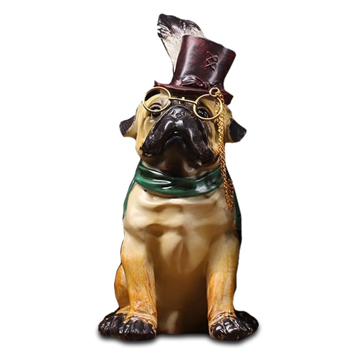 Bulldog -Hundestatue
