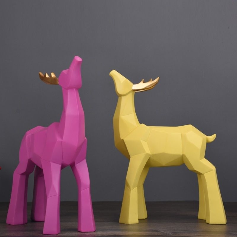 Cerf Origami Statue