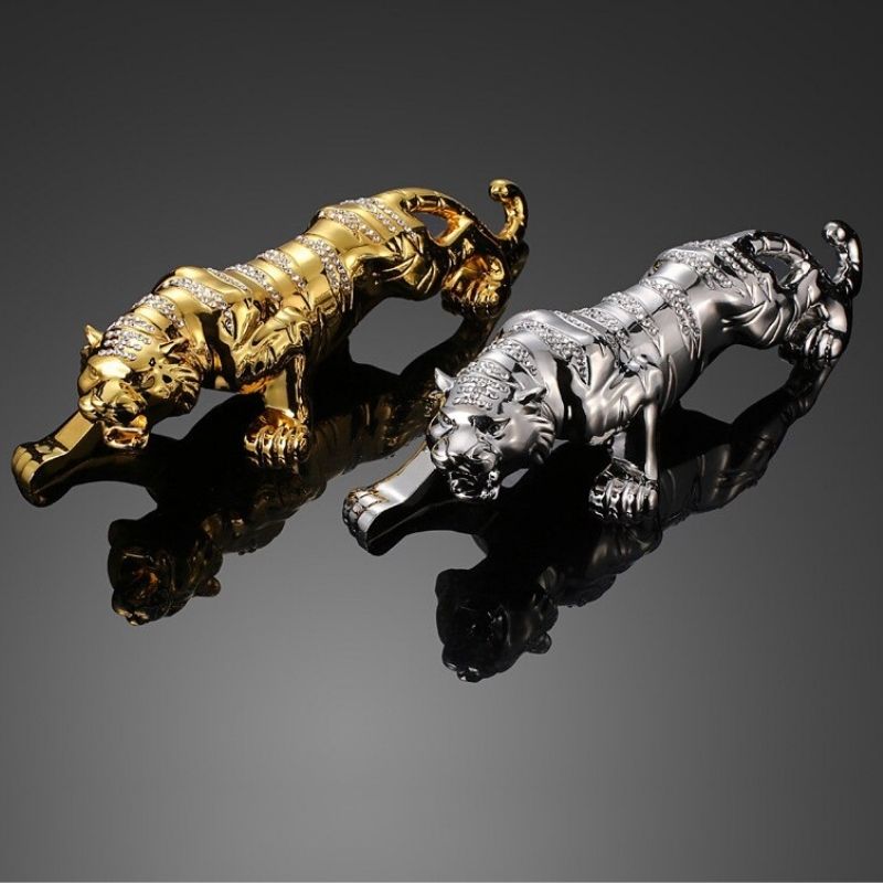 Gold Panther Statue