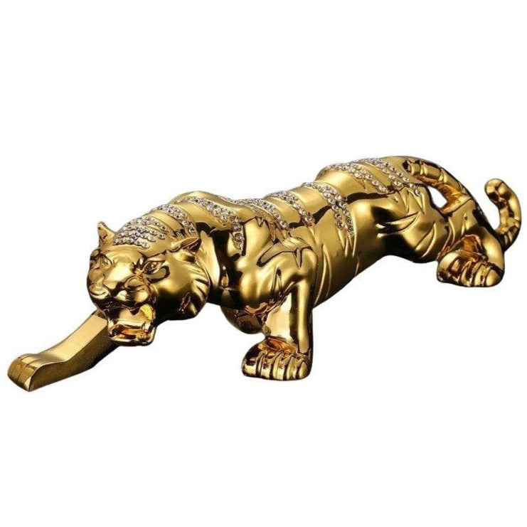 Gold Panther Statue