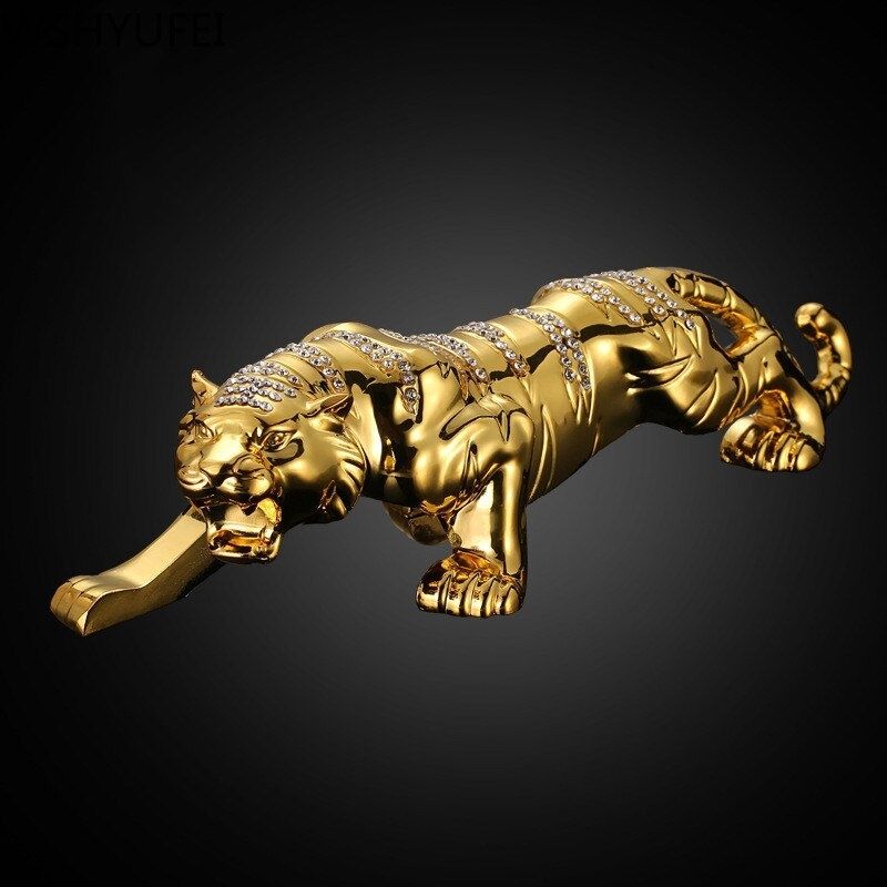 Gold Panther Statue