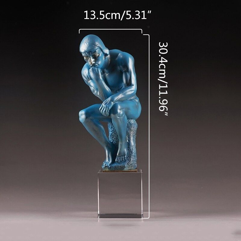 Römischer Statue Mann blau