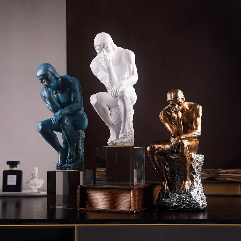 Römischer Statue Mann blau