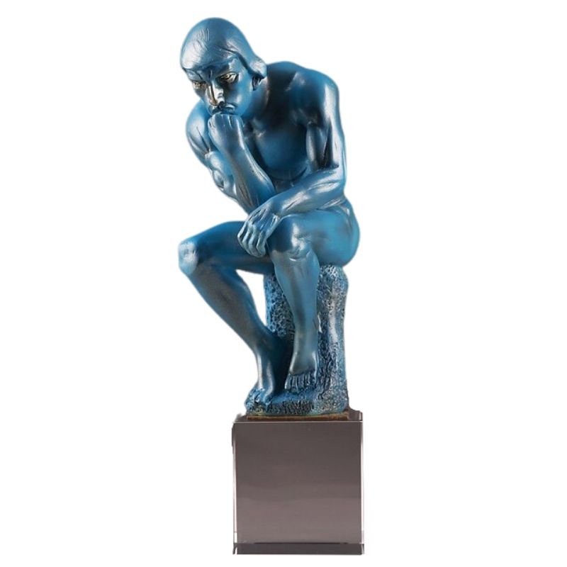 Römischer Statue Mann blau