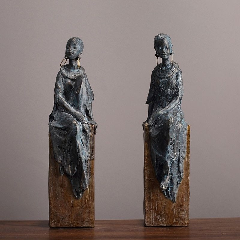 Afrika Frau Statue