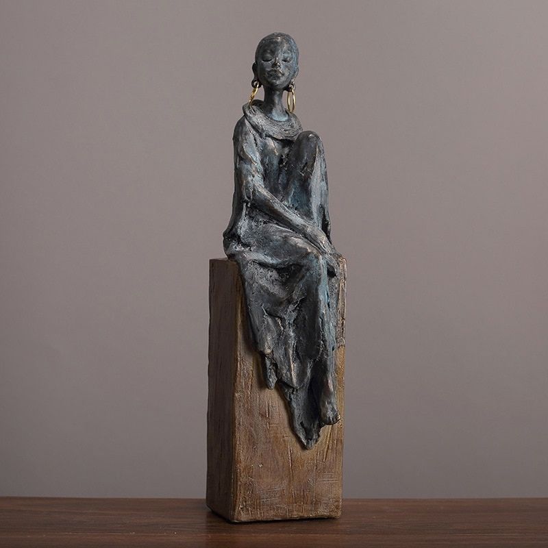 Afrika Frau Statue