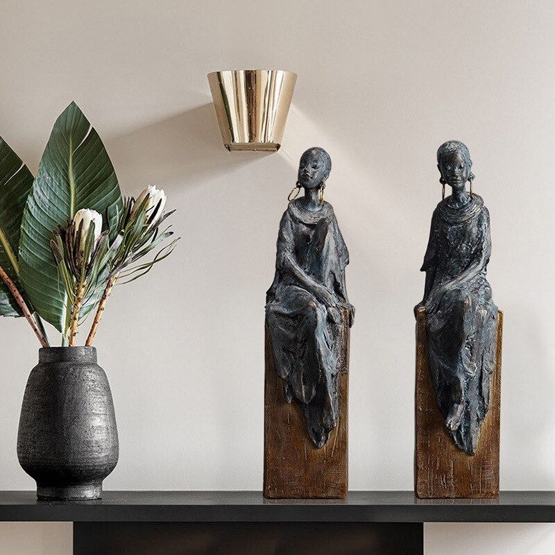 Afrika Frau Statue