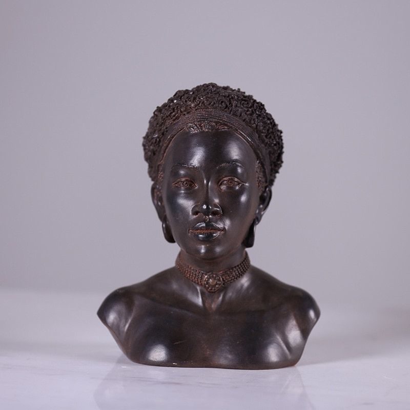 Afrikanische Frau Statue Masai