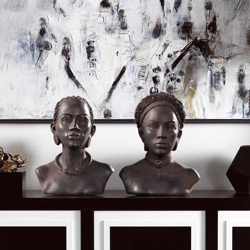Afrikanische Frau Statue Masai