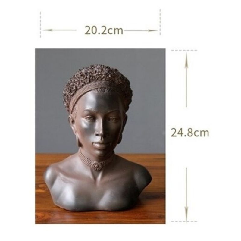 Afrikanische Frau Statue Masai