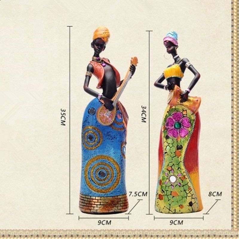 Afrikanische Frau Statue Tam Tam