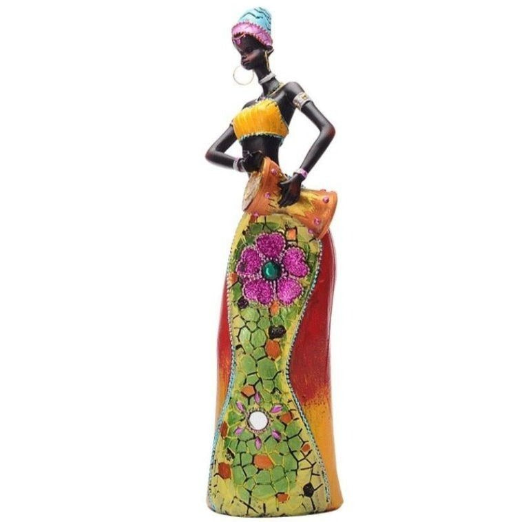 Afrikanische Frau Statue Tam Tam