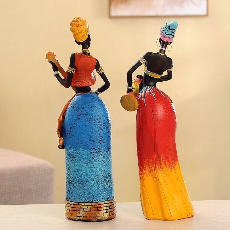 Afrikanische Frau Statue Tam Tam
