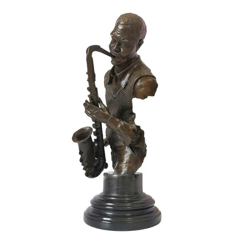 Afrikanische Musiker -Statue