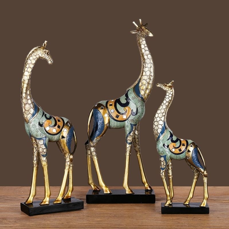 Afrikanische Statue Giraffe oder