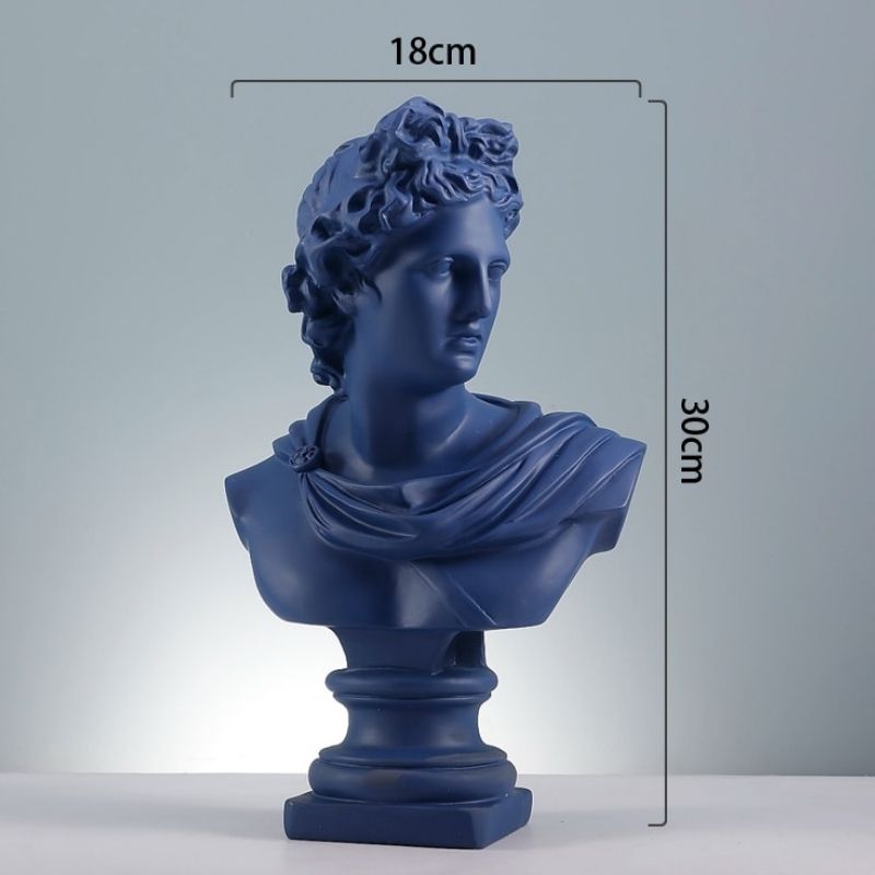 Blaue Apollo Griechische Statue