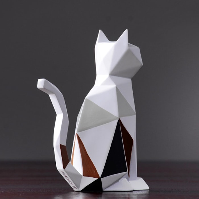 Cat Origami Statue