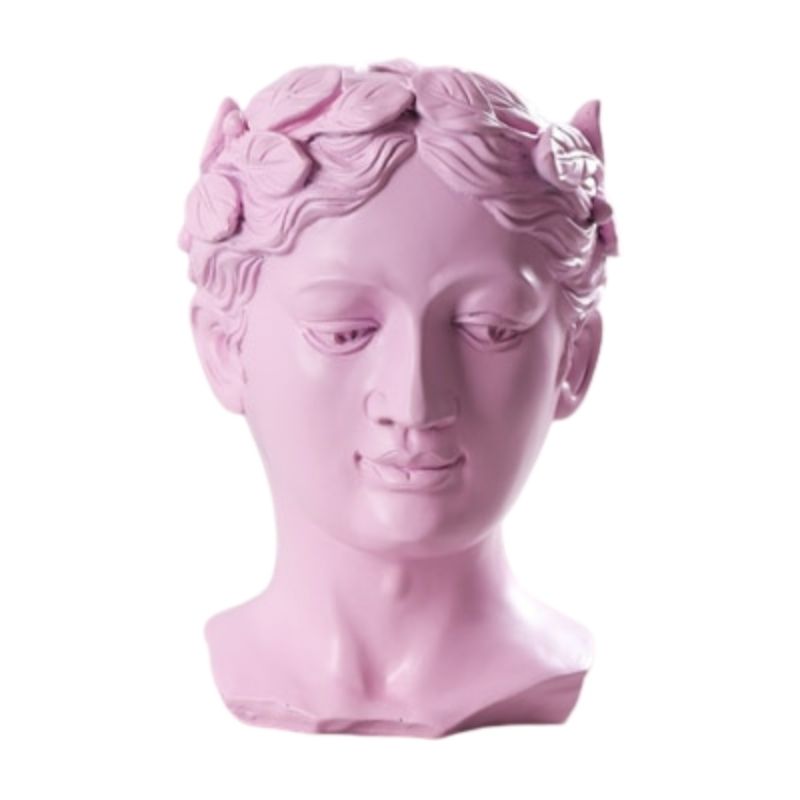 Griechisch -rosa Kopfstatue