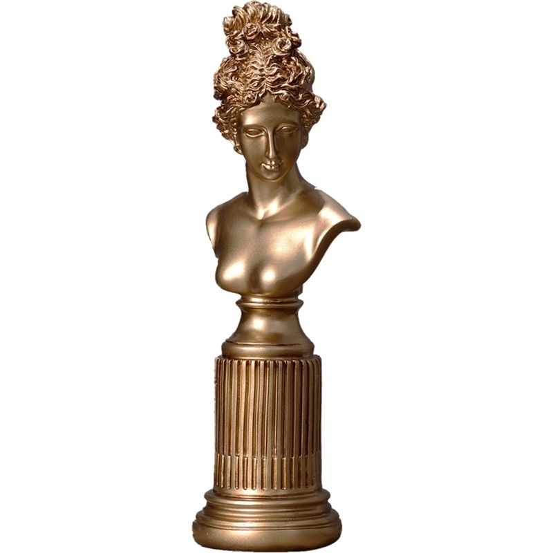 Griechische Büstenstatue Gold