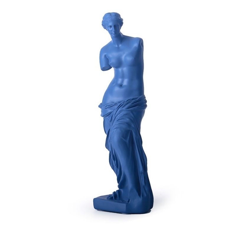 Griechische Statue blau