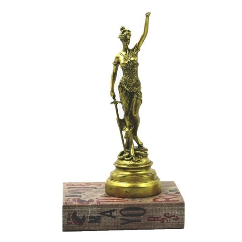 Griechische Statue der Bronzefarbe Göttin