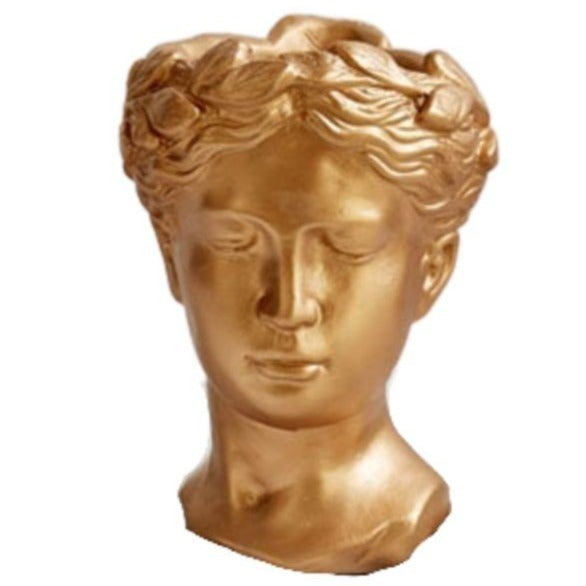 Griechische Statue Frau Gold