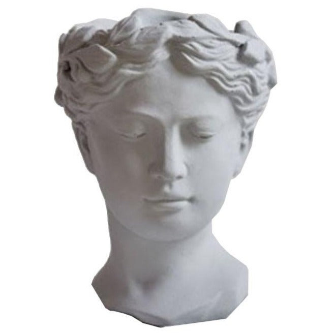 Griechische Statue Frau grau