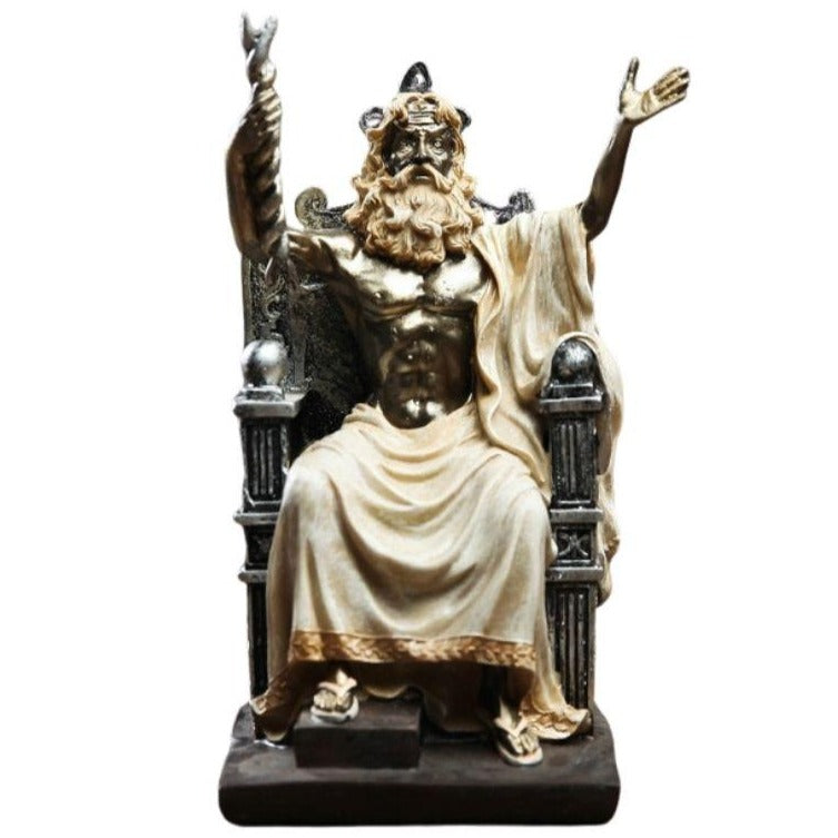 Griechische Statue Zeus Bras erhöht