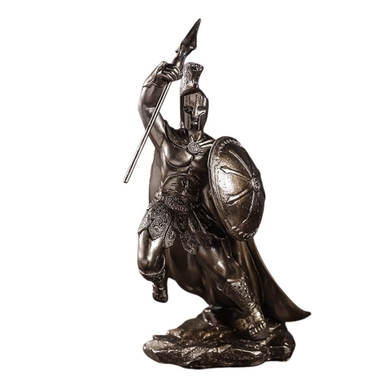Griechischer Statue -Mann -Soldat