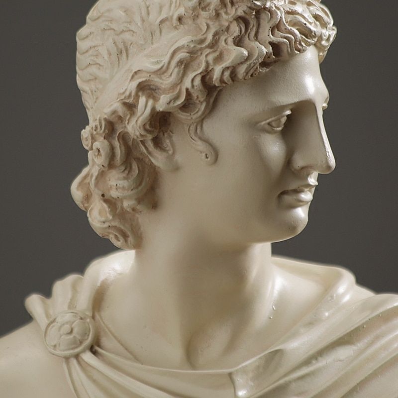 Männliche griechische Büstenstatue