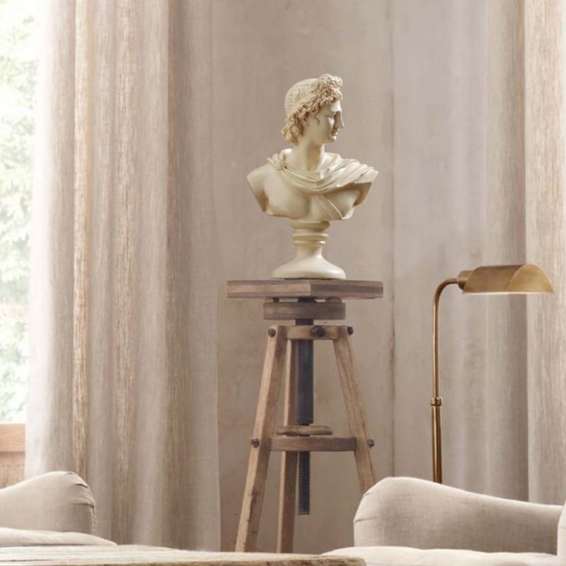 Männliche griechische Büstenstatue