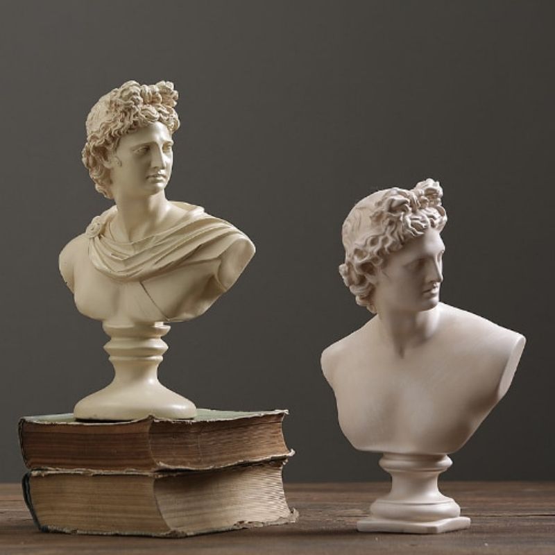 Männliche griechische Büstenstatue