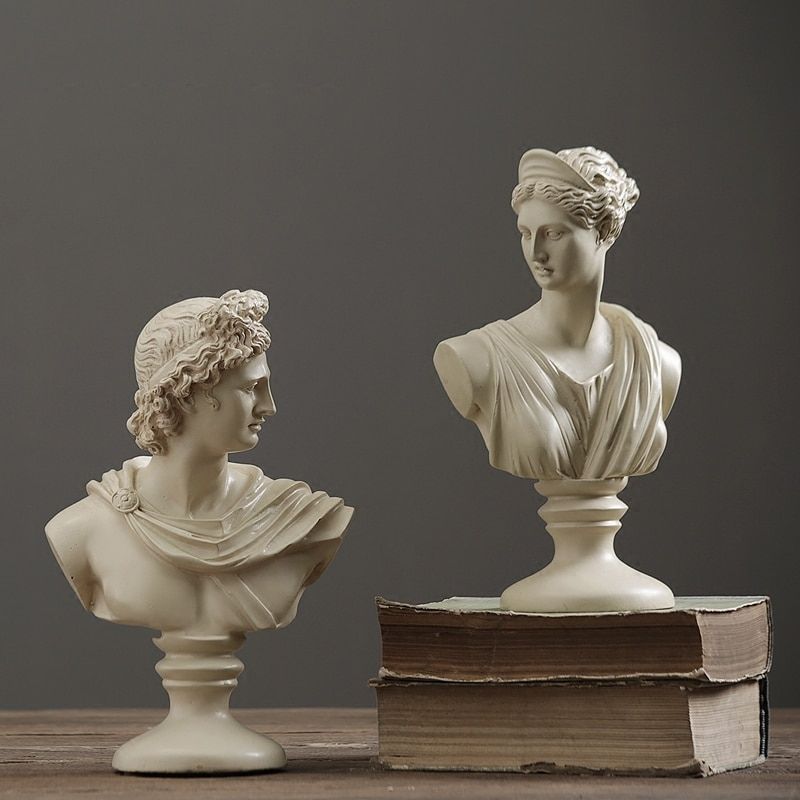 Männliche griechische Büstenstatue