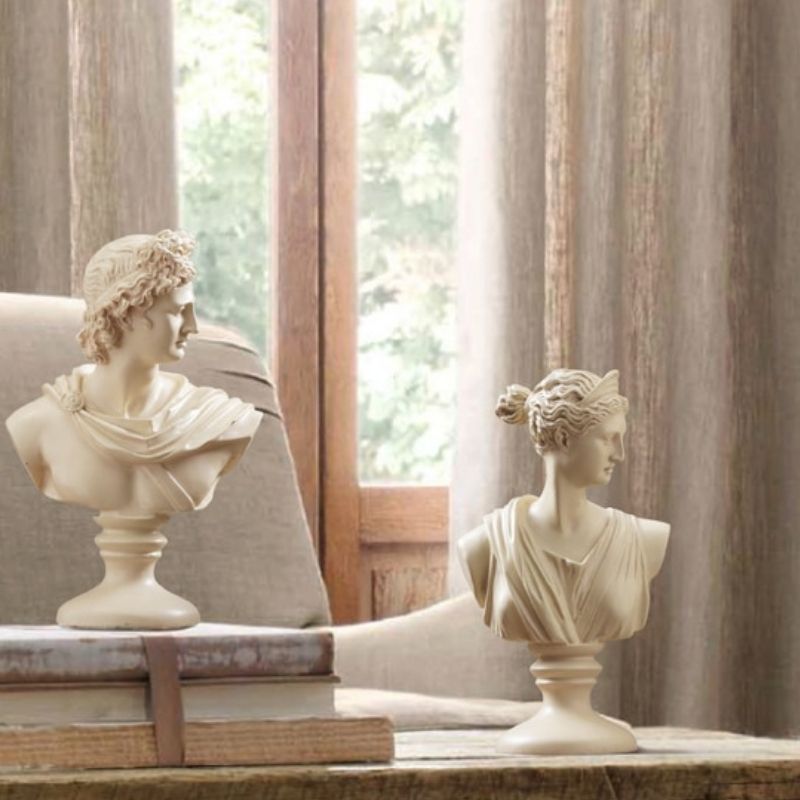 Männliche griechische Büstenstatue