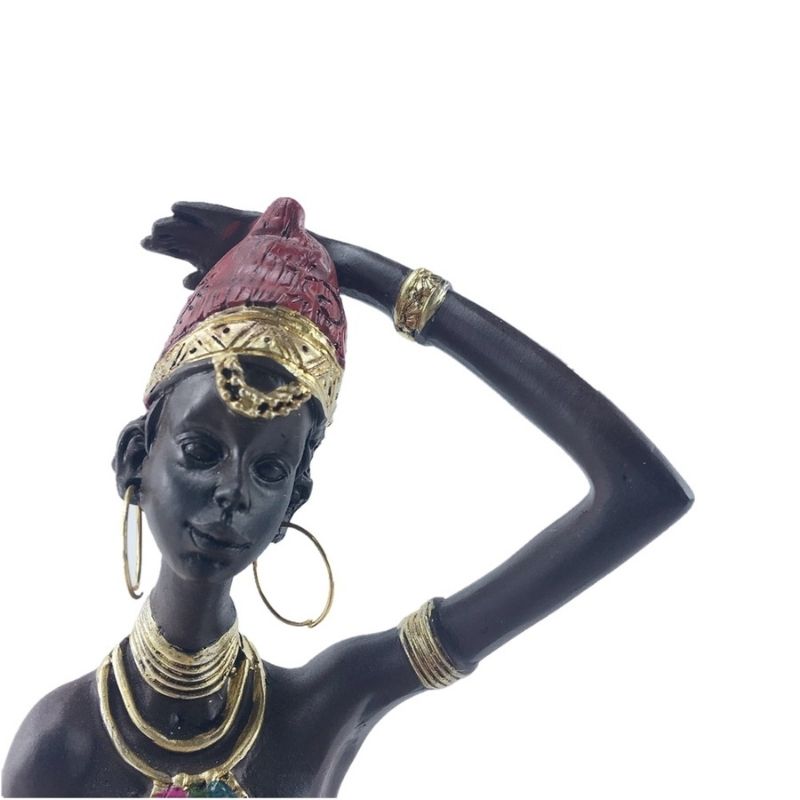 Mehrfarbige afrikanische Statue