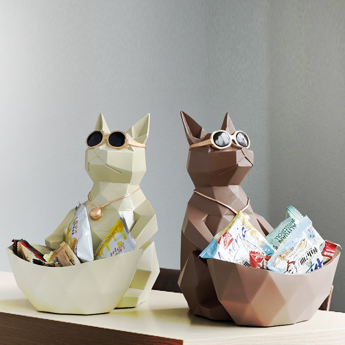 Origami Hundestatue