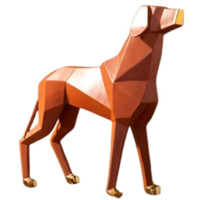 Origami Hundestatue