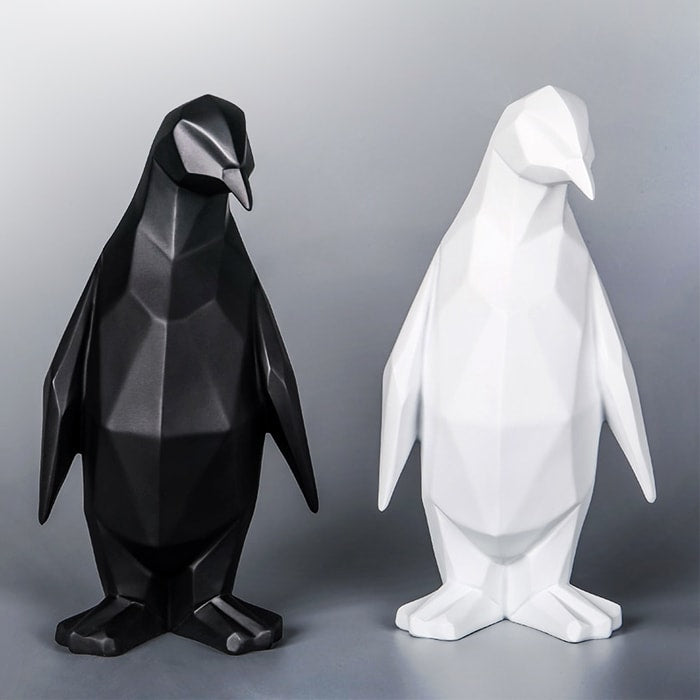 Origami Pingouin Statue