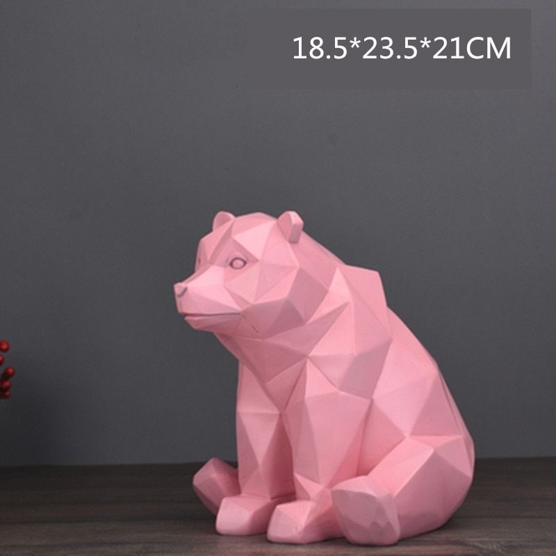 Origami Polar Bärenstatue