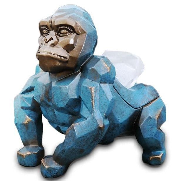 Origami -Statue die wütende Gorilla