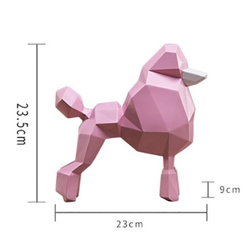 Origami Statue Pink Pudel