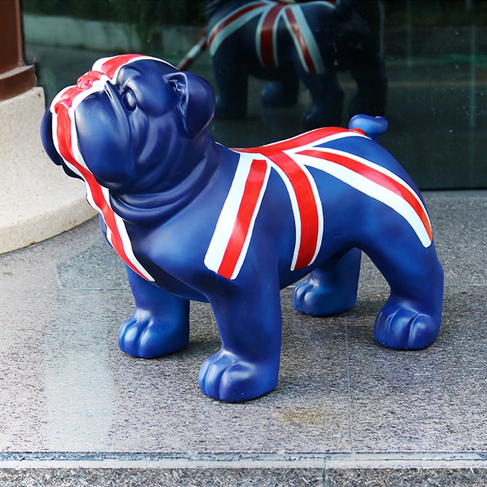 Riesige englische Bulldoggenstatue