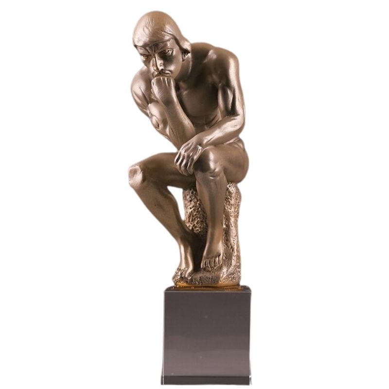 Römische Statue -Männer braun