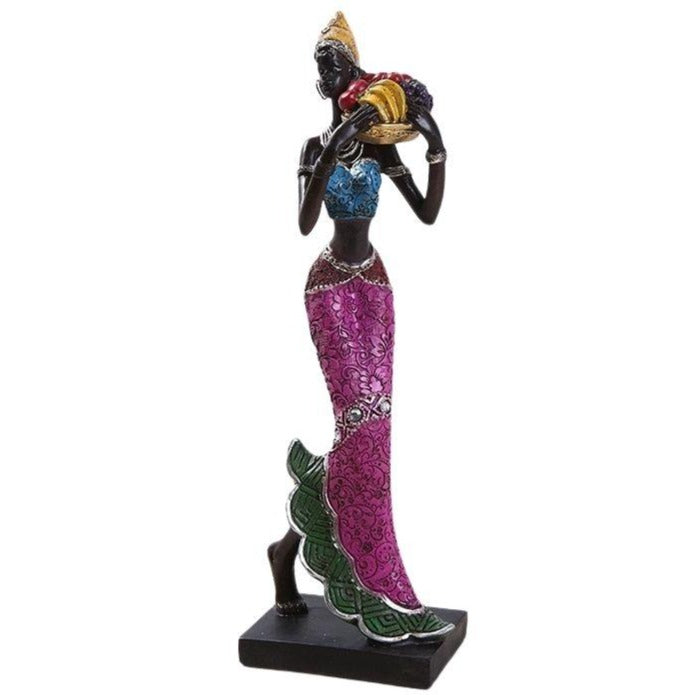 Rose African Woman Statue