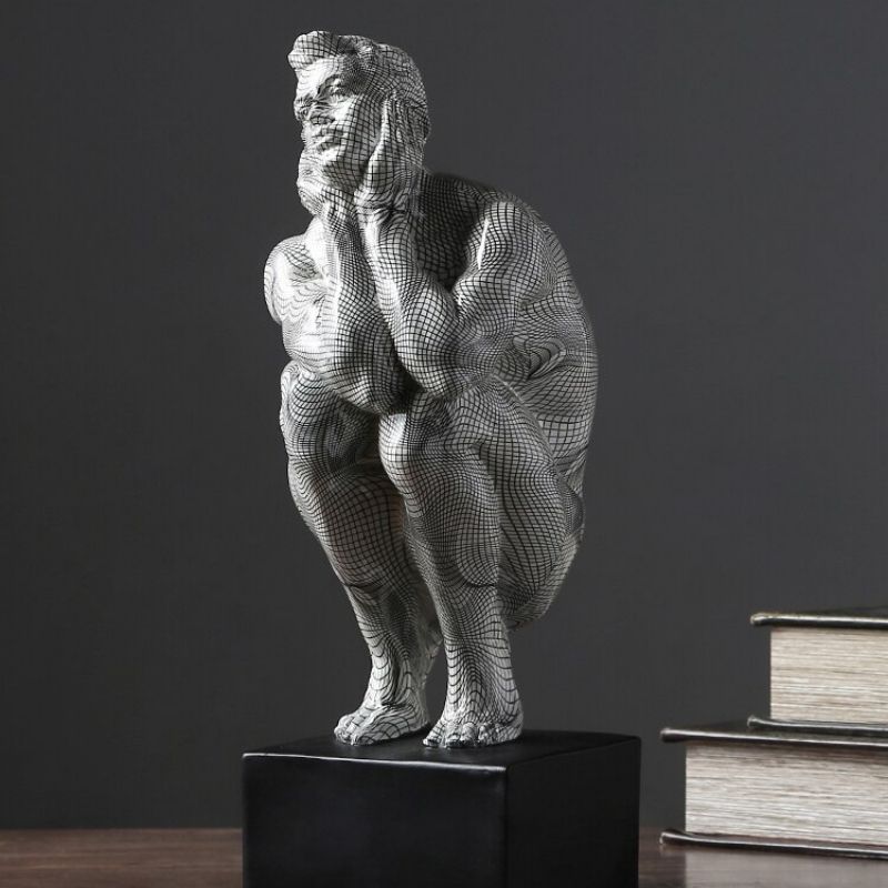 Silver Man Statue