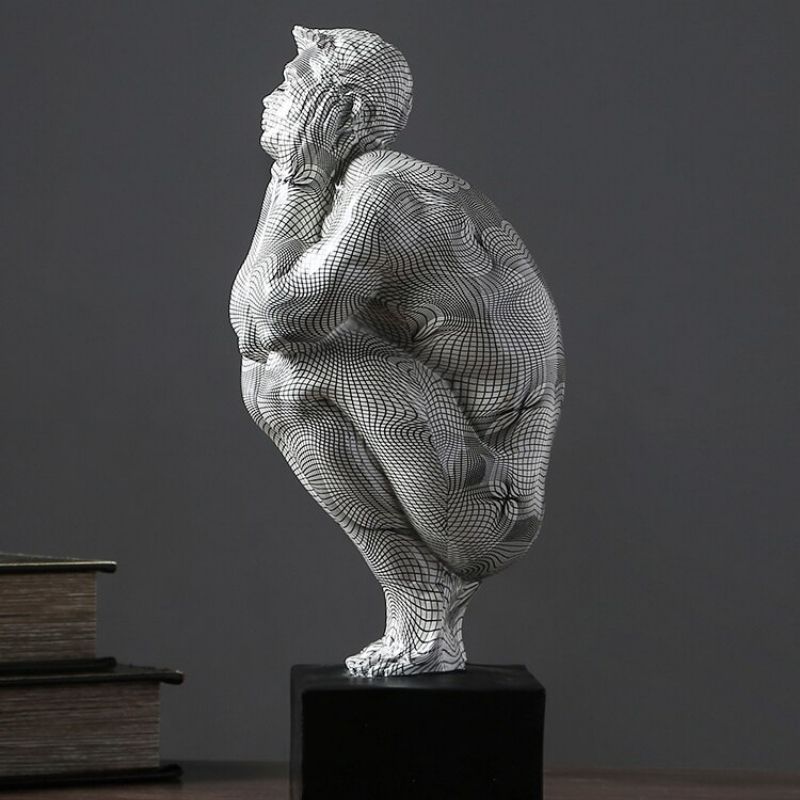 Silver Man Statue