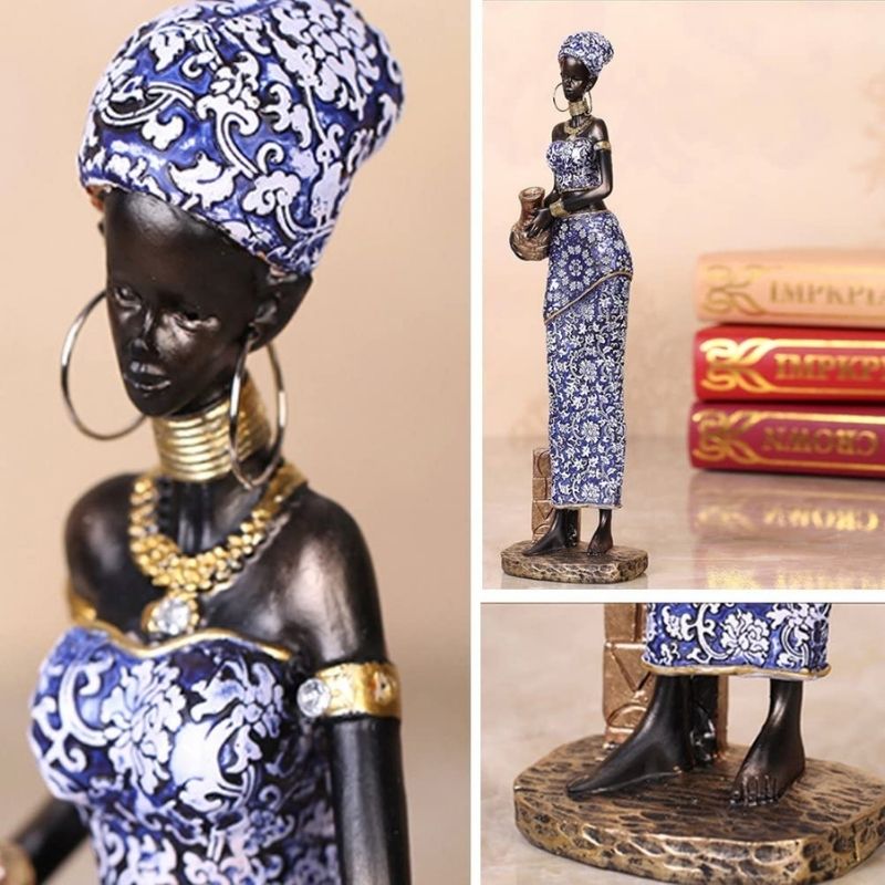 Statue der blauen Afrikanerin