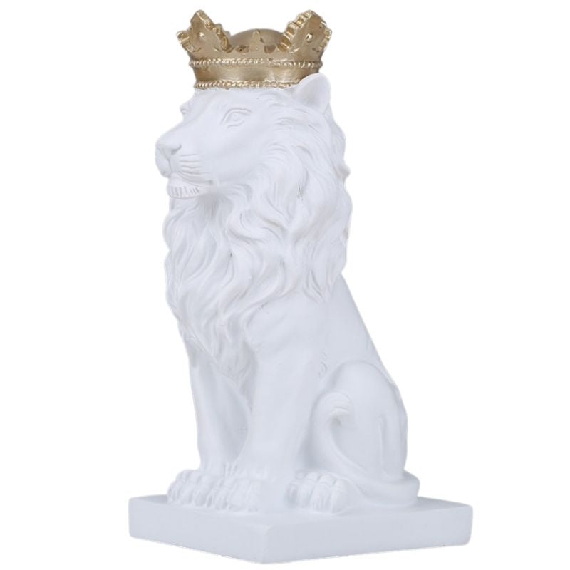 Statue König Löwe Weiß