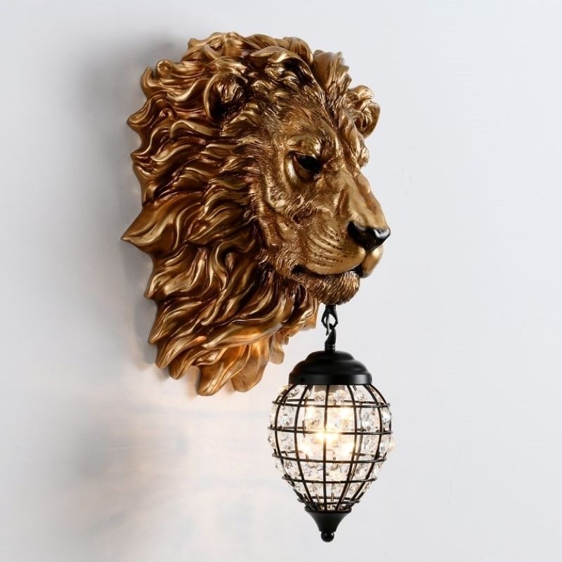 Statue Lion Decoration Lampe