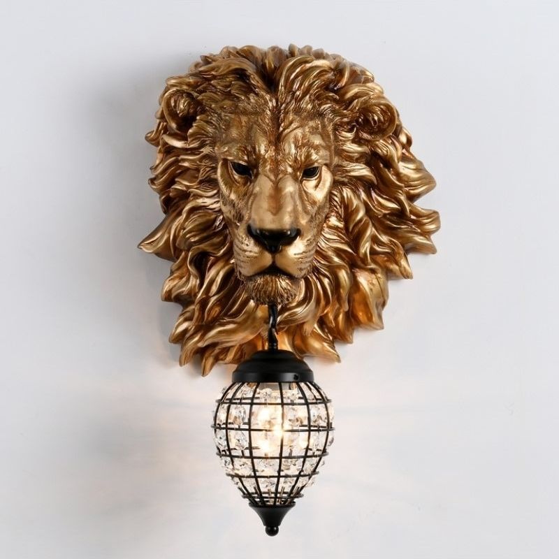 Statue Lion Decoration Lampe